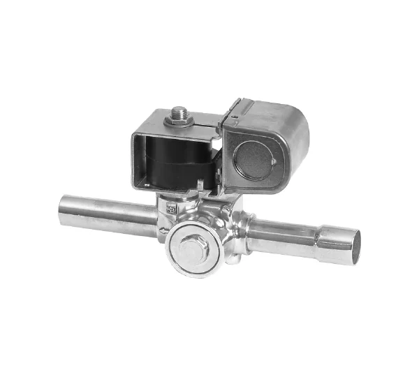 Parker JE refrigeration solenoid valve with metal coil housing